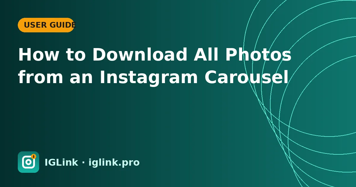 How to Download All Photos from an Instagram Carousel