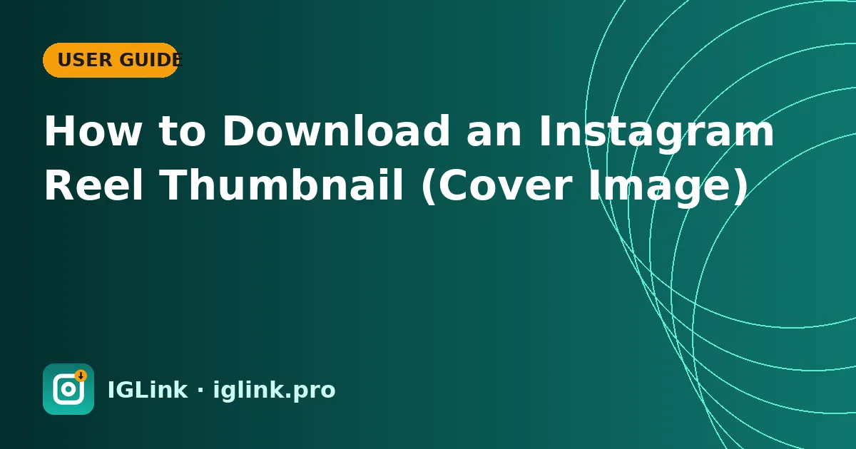 How to Download an Instagram Reel Thumbnail (Cover Image)