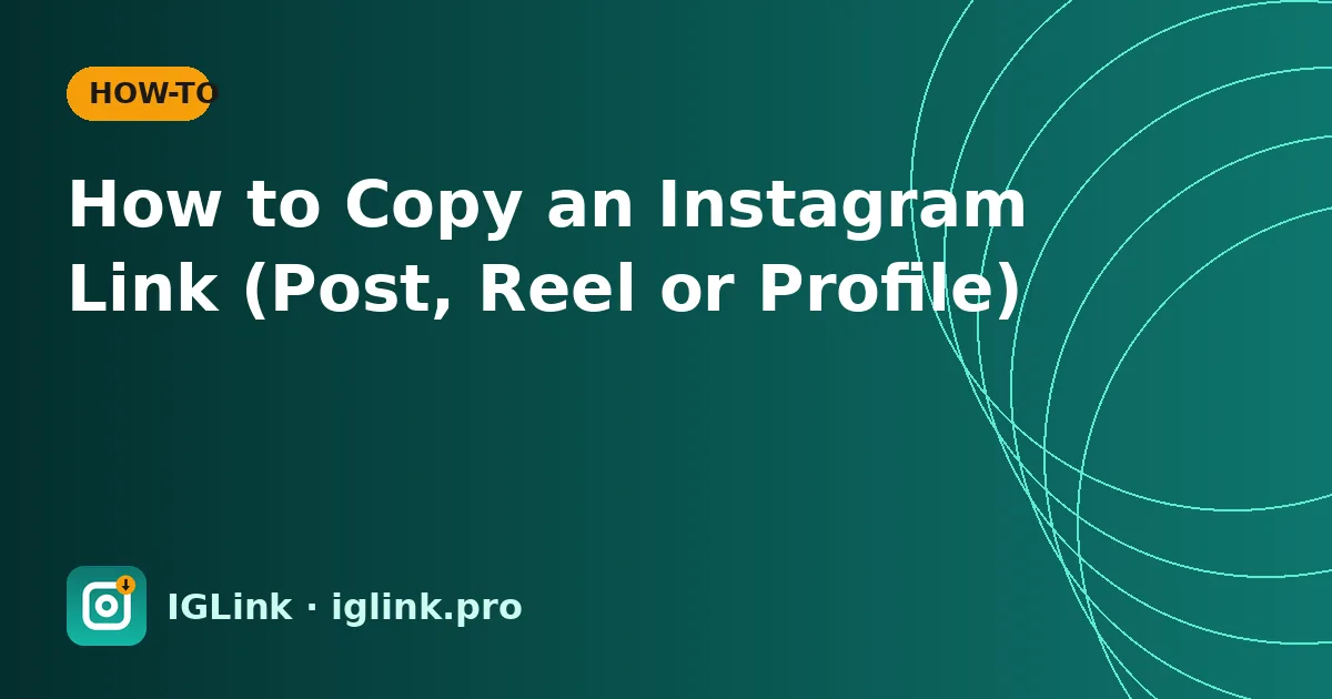 How to Copy an Instagram Link (Post, Reel or Profile)